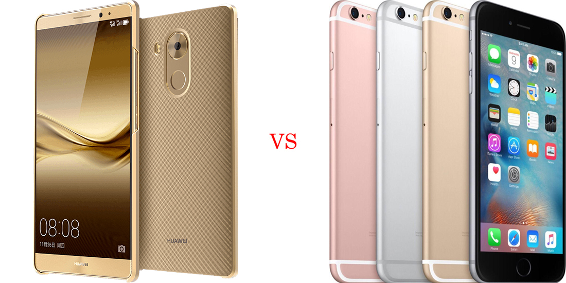 Huawei Mate 8 versus iPhone 6S Plus 3